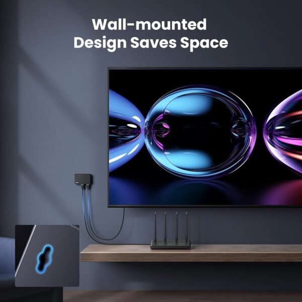 71sJ0zbvZgL._AC_SL1500_.jpg UGREEN Ethernet Switch, 5 Port Gigabit Ethernet Splitter, Plug & Play, Wall Mount & Desktop Network Switch Hub, Unmanaged, Compact, with LED, Fanless Quiet, for Internet Cable, Laptop, Router, NAS