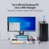 71sqCju4TkL._AC_SL1500_.jpg WiFi Adapter for Desktop PC, AX900 USB WiFi 6 Adapter with 5GHz/2.4GHz Dual Band, Bulit-in Driver for Windows 10/11 (AC1300)
