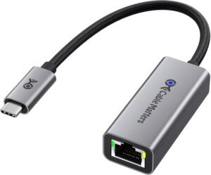 Cable Matters USB C to 2.5Gb Ethernet Adapter, 2.5 Gigabit Network Speed, USB C to Ethernet Adapter Compatible with USB 4, Thunderbolt 4/5, Plug & Play for MacBook, Laptop, and USBC Devices
