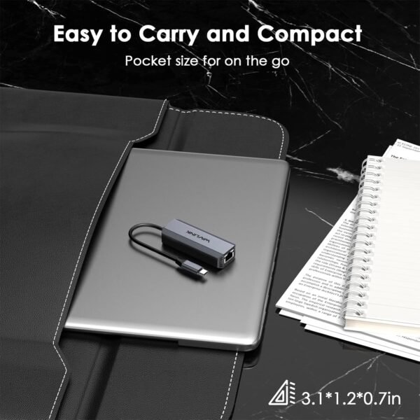 71uq-V4WVzL._AC_SL1500_.jpg WAVLINK 5Gbps USB C to Ethernet Adapter, USB Type-C to RJ45 Gigabit LAN Ethernet Network Adapter for Windows, Mac OS, iPad OS and More