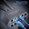 4 Ports Starlink Ethernet Adapter for Gen 3 and Starlink Mini, Connect 4 Wired Devices at Once Up to 1Gbps