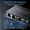4 Ports Starlink Ethernet Adapter for Gen 3 and Starlink Mini, Connect 4 Wired Devices at Once Up to 1Gbps