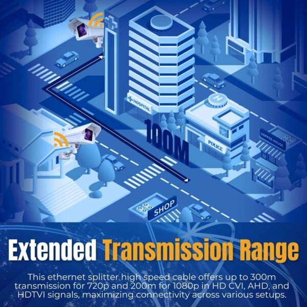 81uOSp2MAYL._SL1500_.jpg TNP RJ45 Ethernet Cable Combiner/Splitter Kit (1 Pair), 2 Male to 1 Female & 1 Male to 1 Female POE Data Adapter LAN Ethernet Network Extender Y Splitter Cat5e Cat6 Cable for Surveillance
