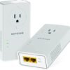 NETGEAR Powerline Adapter Kit, 2000 Mbps Wall-Plug, 2 Gigabit Ethernet NETGEAR Powerline Adapter Kit, 2000 Mbps Wall-Plug, 2 Gigabit Ethernet Ports with Passthrough + Extra Outlet (PLP2000-100PAS)