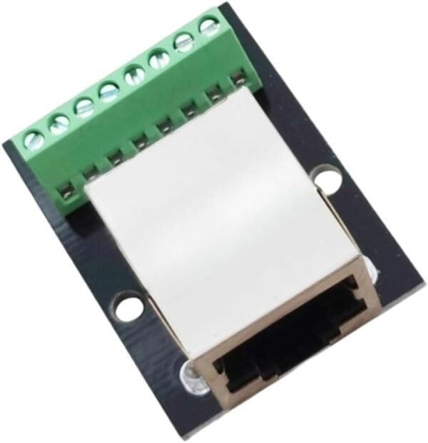 2PCS RJ45 Ethernet Single Female Connector Breakout Board,2.54mm Pitch RJ45 Screw Terminal Board Network Adapter Terminal