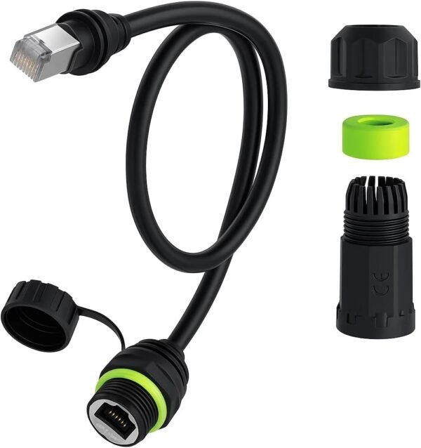 Starlink Ethernet Adapter Gen 3/Mini with Waterproof Kit Plug-and-Play RJ45 Starlink Ethernet Adapter Gen 3/Mini with Waterproof Kit Plug-and-Play RJ45 Female Connector for Wired Ethernet, 24AWG, Compatible with Starlink Gen 3 & Mini Dishes, Supports Cat6+ Cables