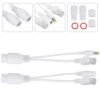 51QB6b2ozWL._SL1001_.jpg POE Splitter Cable, 2 Pairs POE Input Cable 12V Power Adapter Cable Over Ethernet Passive Injector Kit for IP Security Camera Wireless Access Point(White)