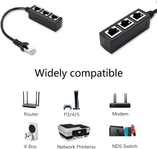 51VNcd3OyNL._AC_SL1112_.jpg RJ45 Ethernet Splitter Cable, Y Splitter Adapter 1 to 3 Port Switch Adapter Cable for CAT 5/5e/6/7