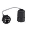 5PCS M25 RJ45 Waterproof Cat5/5e/6 8P8C Connector IP67 Ethernet LAN Cable Connector Double Head with Shield Cat5E Network Cable Outdoor LAN Coupler Adapter Male to Female