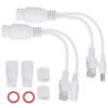 51jbZVE8VFL._SL1001_.jpg POE Splitter Cable, 2 Pairs POE Input Cable 12V Power Adapter Cable Over Ethernet Passive Injector Kit for IP Security Camera Wireless Access Point(White)