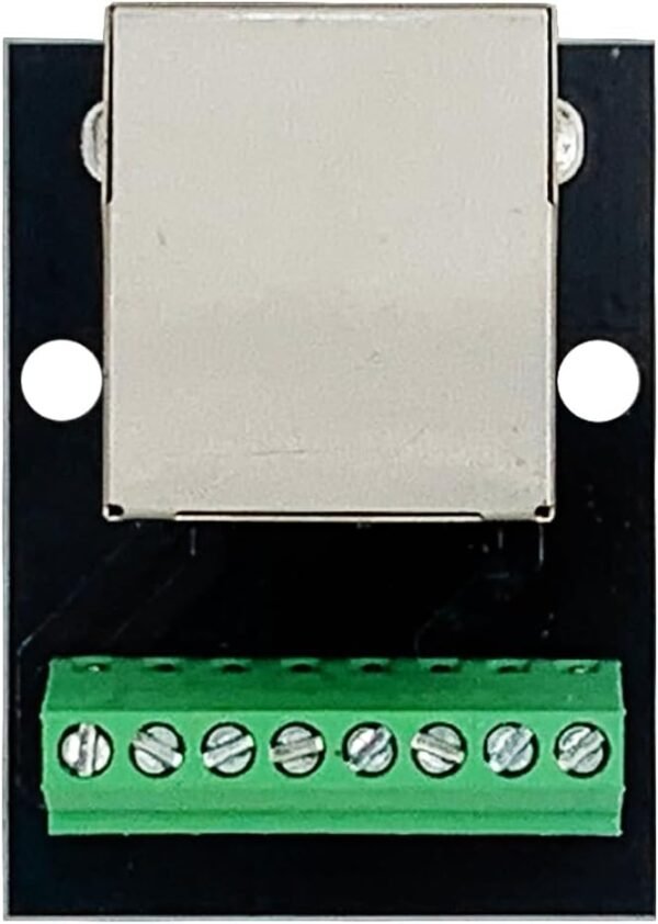 2PCS RJ45 Ethernet Single Female Connector Breakout Board,2.54mm Pitch RJ45 Screw Terminal Board Network Adapter Terminal