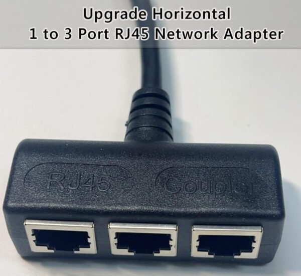 【Upgrade】 RJ45 Ethernet Splitter Cable, RJ45 1 Male to 3 Female Network Splitter Cable Suitable Super Cat5, Cat5e, Cat6, Cat7 LAN Ethernet Socket Connector Adapter, for Set-top Boxes, Routers