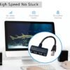【Upgrade】 RJ45 Ethernet Splitter Cable, RJ45 1 Male to 3 Female Network Splitter Cable Suitable Super Cat5, Cat5e, Cat6, Cat7 LAN Ethernet Socket Connector Adapter, for Set-top Boxes, Routers