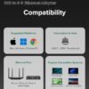 USB-C to Ethernet Adapter - 5Gbps High-Speed,USB-A to RJ45 5000Mbps Ethernet LAN Network Adapter Thunderbolt 4/3 Compatible, for iPhone 15 Pro/Max, MacBook Pro/Air 2023, iPad Pro,iMac and More（5G