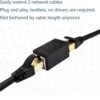 3 Pack Ethernet Coupler, Premium Gold Plated Ethernet Extender, RJ45 Coupler Female to Female for Cat7/ Cat6/ Cat5/ Cat5e Network Cable