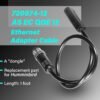720074-12 AS EC QDE 12 Ethernet Adapter Cable, Black Replace for Humminbird Compatible with Helix 7 G2N & G3N Models, All Helix 8, Helix 9, Helix 10, Helix 12 and Helix 15 Models