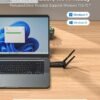 BrosTrend BE6500 USB WiFi 7 Adapter, Tri-Band Long Range USB WiFi Adapter for Desktop PC Laptop, Wireless Dongle 6GHz + 5GHz + 2.4G, Ultra-Low Latency Wi-Fi Antenna PC Gaming for Windows 11/10, 4K-QAM