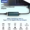 USB-C to Ethernet Adapter - 5Gbps High-Speed,USB-A to RJ45 5000Mbps Ethernet LAN Network Adapter Thunderbolt 4/3 Compatible, for iPhone 15 Pro/Max, MacBook Pro/Air 2023, iPad Pro,iMac and More（5G