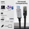 715F4XrENNL._SL1500_.jpg USB to Ethernet Cable 5 FT, USB 3.0 A to RJ45 Male Nylon Adapters, Gigabit Directly Connected, Compatible for Laptop, Desktop PC, Switch, Windows 10 and Windows 11