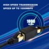 3 Pack Ethernet Coupler, Premium Gold Plated Ethernet Extender, RJ45 Coupler Female to Female for Cat7/ Cat6/ Cat5/ Cat5e Network Cable