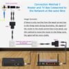 (2 Pack) RJ45 Network 1 to 2 Port Ethernet Adapter Splitter, RJ45 1 Male to 2 Female LAN Ethernet Splitter Adapter Cable Suitable Super Cat5, Cat5e, Cat6, Cat7 LAN Ethernet Socket Connector Adapter