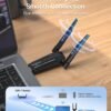 BrosTrend BE6500 USB WiFi 7 Adapter, Tri-Band Long Range USB WiFi Adapter for Desktop PC Laptop, Wireless Dongle 6GHz + 5GHz + 2.4G, Ultra-Low Latency Wi-Fi Antenna PC Gaming for Windows 11/10, 4K-QAM