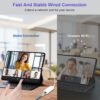 [MFi Certified] Lightning to Ethernet Adapter, 100Mbps Lightning to RJ45 Ethernet LAN Network Adapter, Compatible for i-Phone 14/13/12/11/i-Pad/i-Pod, Plug and Play (Non-POE)