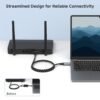 Cable Matters Plug & Play Braided USB C to Ethernet Cable - 6ft, Gigabit Ethernet to USB C Cable, Thunderbolt 4/5 Compatible, Ideal for MacBook, iPad Pro, XPS, Surface Pro