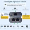 71hd0h8GNEL._AC_SL1500_.jpg ethernet Splitter 1 to 2,Ethernet hub 2 Port Network LAN Adapter, 1000Mbps Network LAN Adapter for Cat 5/6/7/8 Cable, (2Pack*1GB Network Cable Splitter)