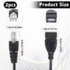 2 PCS USB to Ethernet Adapter, Ethernets to USB Adapter USBs to Rj45 Ethernets Adapters Female Converter USBs to Ethernetes Cable Connector Network Adaptors for Camera with Network Function