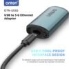 USB-C to Ethernet Adapter - 5Gbps High-Speed,USB-A to RJ45 5000Mbps Ethernet LAN Network Adapter Thunderbolt 4/3 Compatible, for iPhone 15 Pro/Max, MacBook Pro/Air 2023, iPad Pro,iMac and More（5G